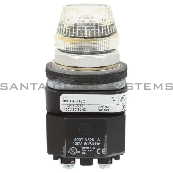 Allen Bradley 800T-PH16C Pilot Light Product Image