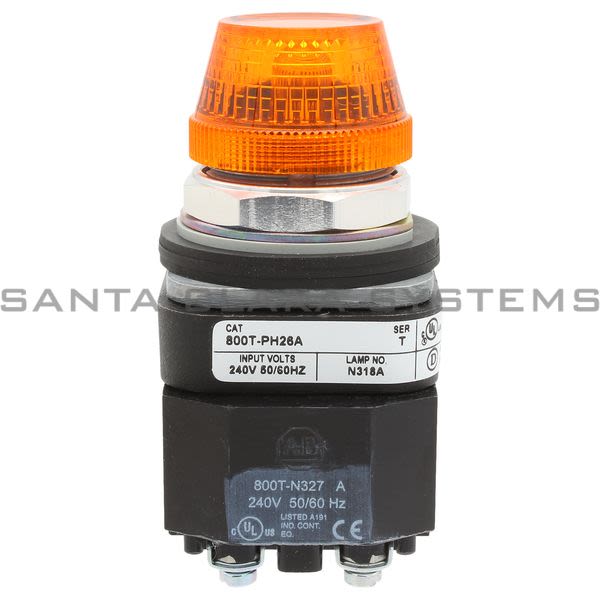 Allen Bradley 800T-PH26A Pilot Light, Amber Product Image
