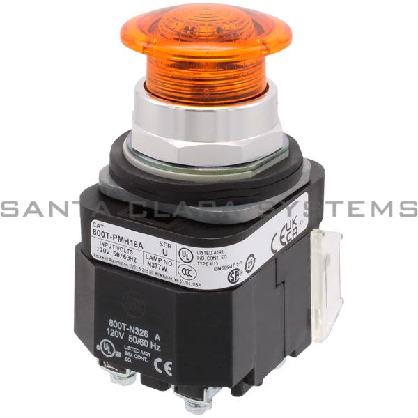 Allen Bradley 800T-PMH16A Illuminated Push Button Product Image