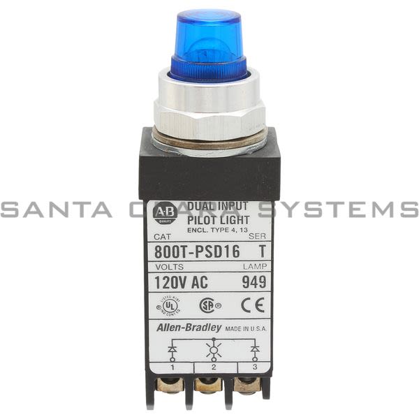 Allen Bradley 800T-PSD16B Pilot Light Product Image