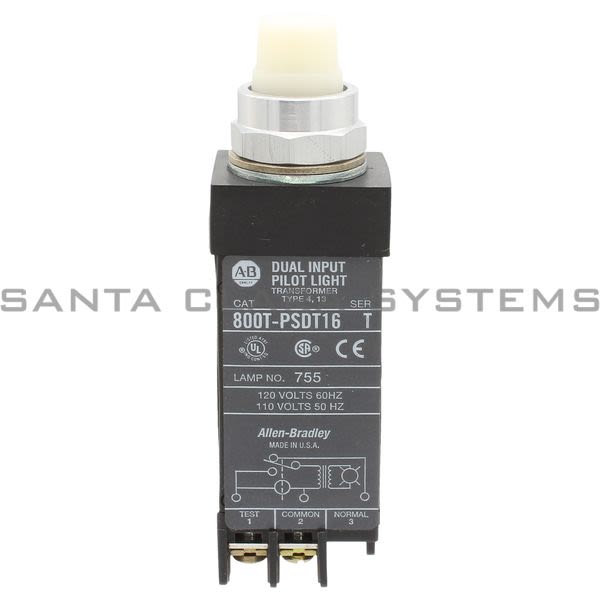 Allen Bradley 800T-PSDT16W Pilot Light Product Image