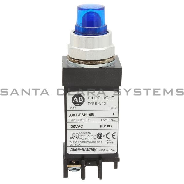 Allen Bradley 800T-PSH16B Light,Pilot 120 Volts AC Product Image