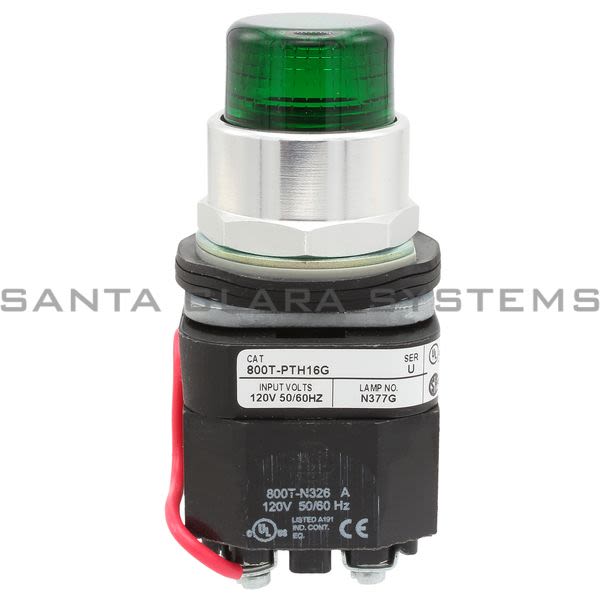 Allen Bradley 800T-PTH16G Pilot Light Product Image