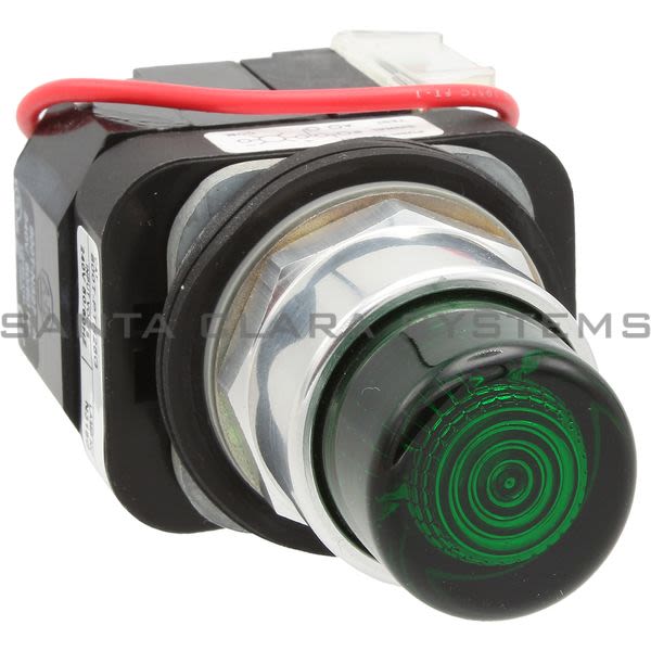 Allen Bradley 800T-PTH26G Pilot Light, Push to Test Green Product Image