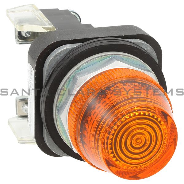 Allen Bradley 800T-Q12A Pilot Light NEMA 4,13 Full Voltage 12V Amber Lens Product Image