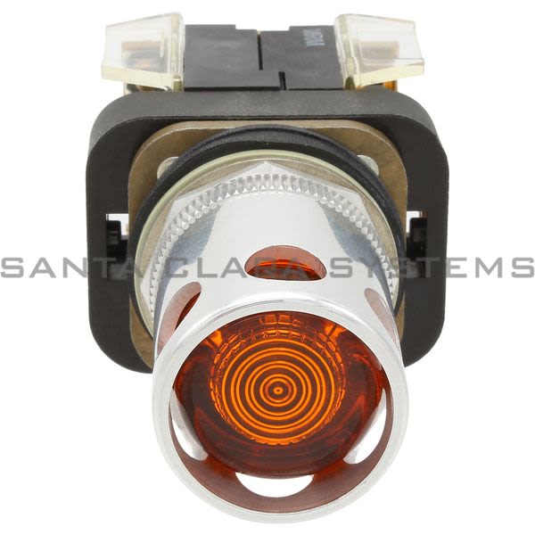 Allen Bradley 800T-QA12A Pushbutton Illum Moment Ext Guard Amber Product Image