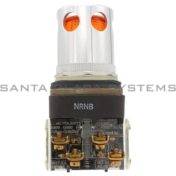 Allen Bradley 800T-QA12A Pushbutton Illum Moment Ext Guard Amber Product Image