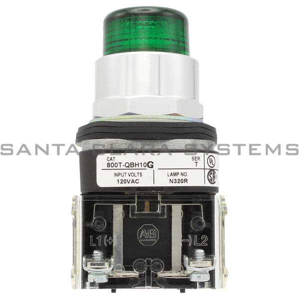 Allen Bradley 800T-QBH10G Pushbutton Product Image