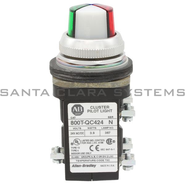 Allen Bradley 800T-QC424BRWG Cluster Pilot Light Product Image