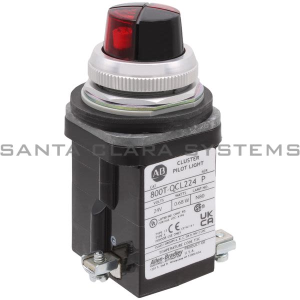 Allen Bradley 800T-QCL224XRXR Cluster Pilot Light Product Image