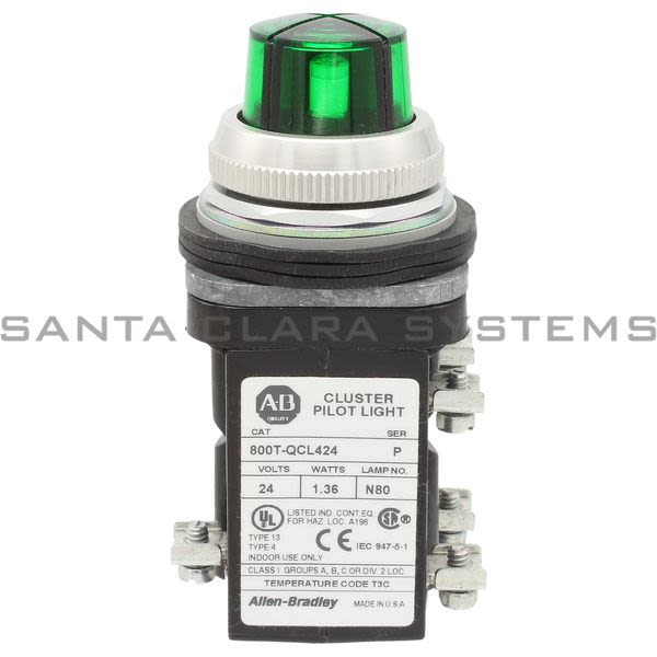 Allen Bradley 800T-QCL424GGGG Cluster Light With LED Lamps Product Image