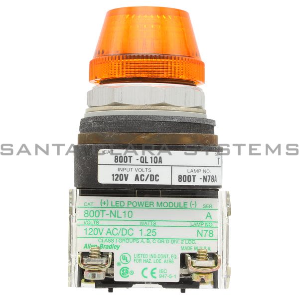 Allen Bradley 800T-QL10A Pilot Light Product Image