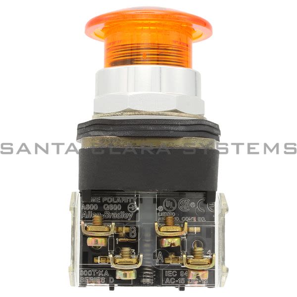 Allen Bradley 800T-QM24A Illum Push Button Amber Product Image