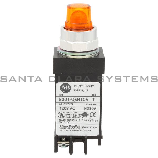 Allen Bradley 800T-QSH10A Pilot Light Product Image