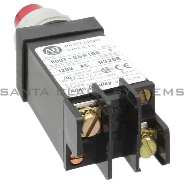 Allen Bradley 800T-QSH10R Pilot Light Product Image
