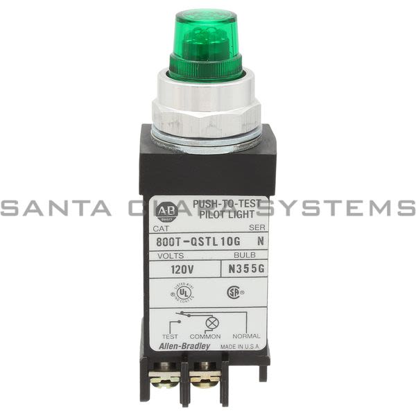 Allen Bradley 800T-QSTL10G Small LED Pilot Light Product Image