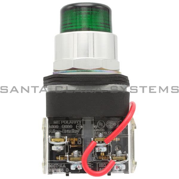 Allen Bradley 800T-QTH12G Pilot Light LED Cluster Push-to-Test Product Image