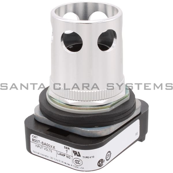 Allen Bradley 800T-SA00XX 30.5mm Type 4/13 Mom. Contact PB-Illum. Ext. HD W/ Guard, No Contacts Product Image