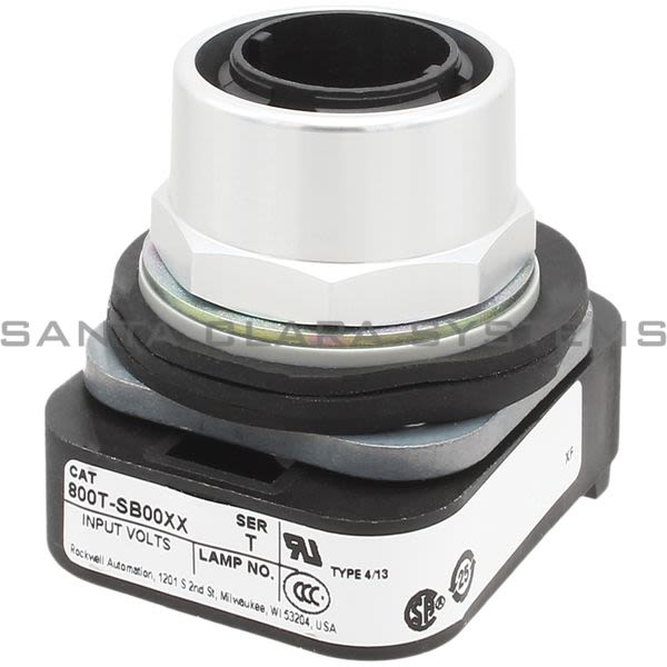 Allen Bradley 800T-SB00XX 30.5mm Type 4/13 Mom. Contact PB-Illum. Ext. HD W/O Guard, No Contacts Product Image