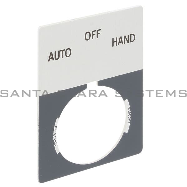 Allen Bradley 800T-X501J 800T Legend Plate,Jumbo,Auto-Off-Hand Product Image