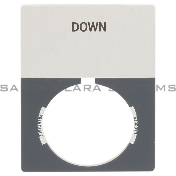 Allen Bradley 800T-X503J 800T Legend Plate,Jumbo,Down Product Image