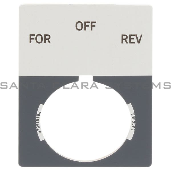 Allen Bradley 800T-X507J 800T Legend Plate,Jumbo,for.-Off-Rev. Product Image