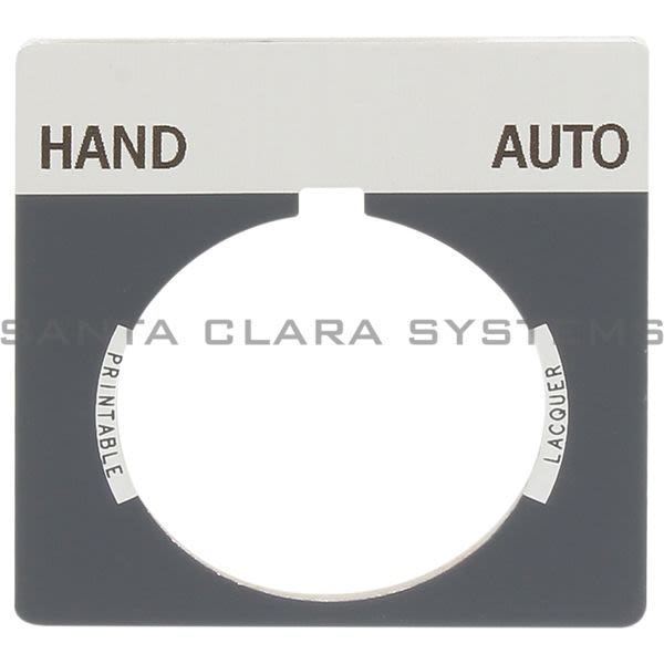 Allen Bradley 800T-X510 800T Legend Plate,Standard,Hand-Auto Product Image