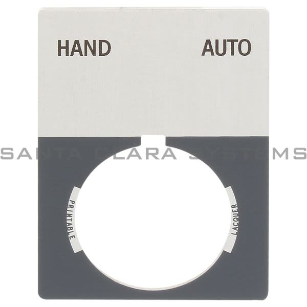 Allen Bradley 800T-X510J 800T Legend Plate,Jumbo,Hand-Auto Product Image