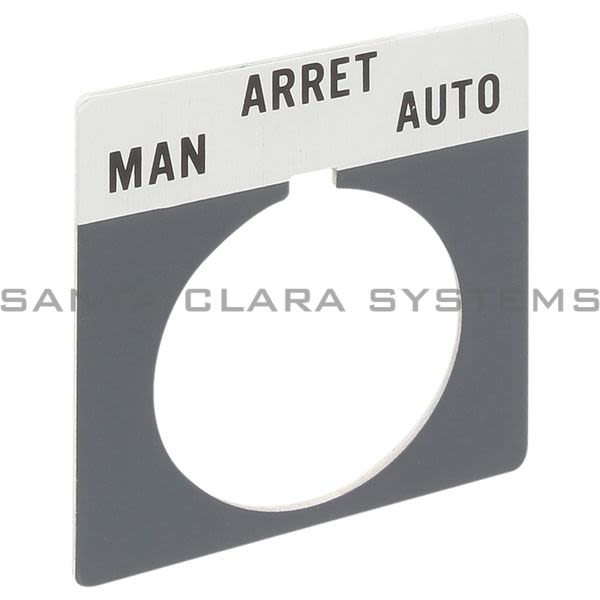 Allen Bradley 800T-X511F Legend Plate &quot;Arret&quot; Man/ Auto Product Image