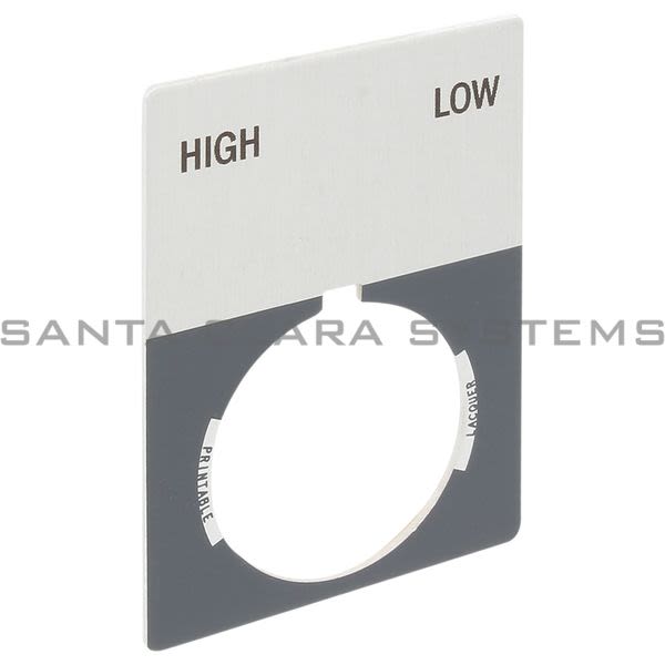 Allen Bradley 800T-X513J 800T Legend Plate,Jumbo,High-Low Product Image