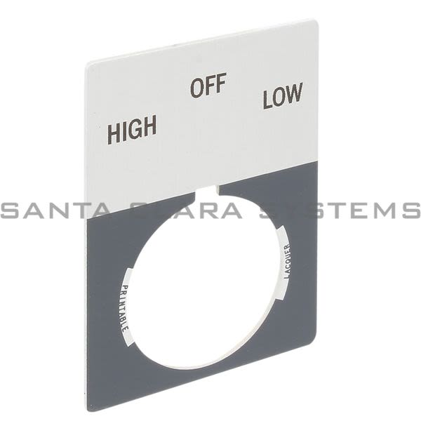 Allen Bradley 800T-X514J 800T Legend Plate,Jumbo,High-Off-Low Product Image