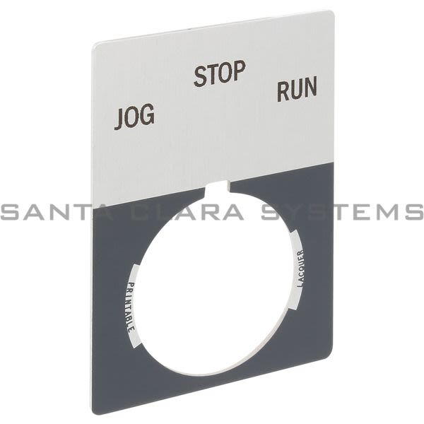 Allen Bradley 800T-X521J 800T Legend Plate,Jumbo,Jog-Stop-Run Product Image