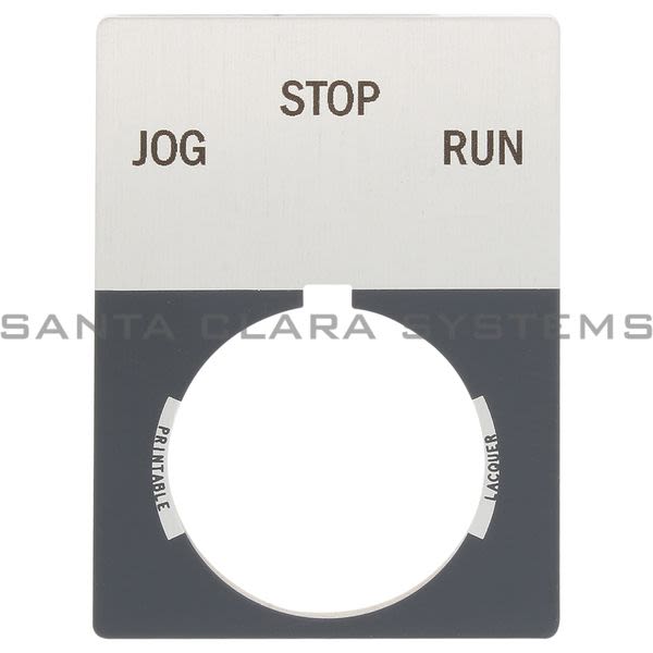 Allen Bradley 800T-X521J 800T Legend Plate,Jumbo,Jog-Stop-Run Product Image