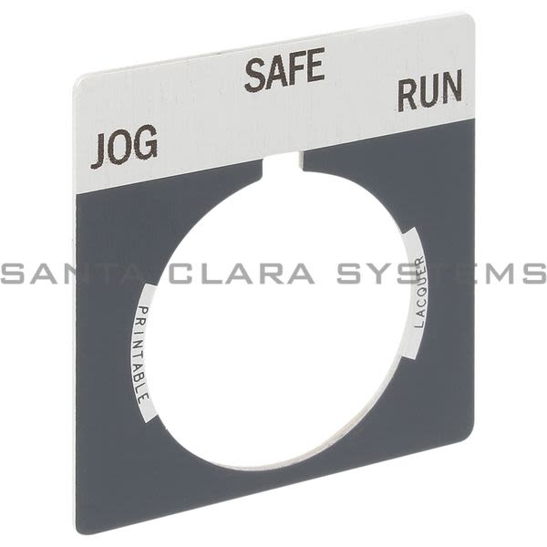 Allen Bradley 800T-X522 800T Legend Plate,Standard,Jog-Safe-Run Product Image