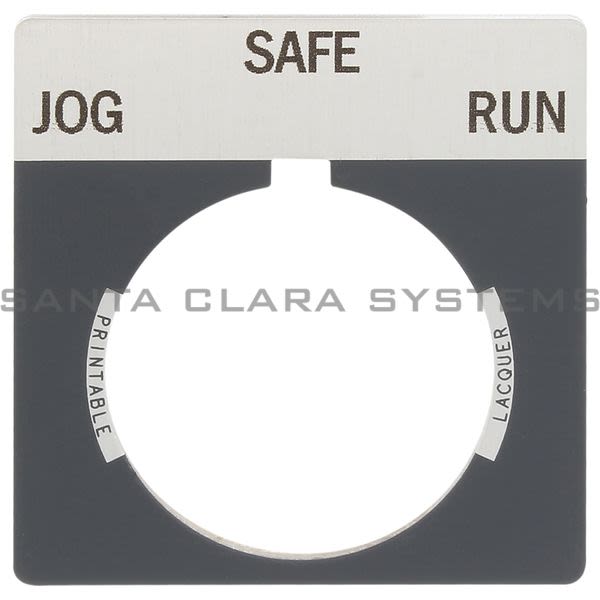 Allen Bradley 800T-X522 800T Legend Plate,Standard,Jog-Safe-Run Product Image