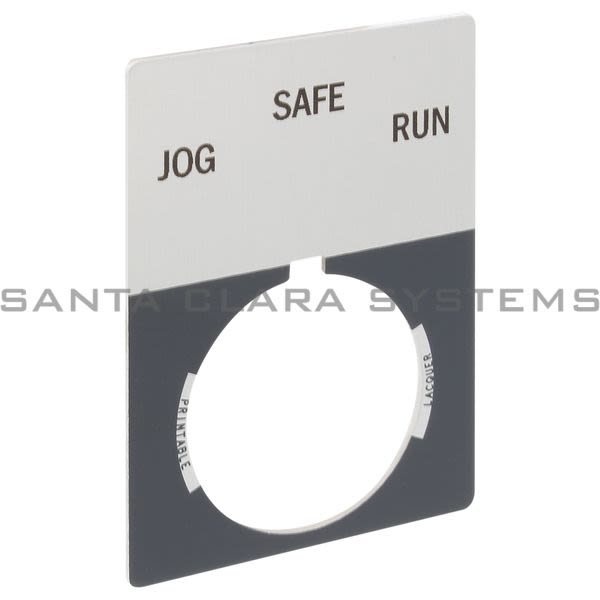 Allen Bradley 800T-X522J 800T Legend Plate,Jumbo,Jog-Safe-Run Product Image