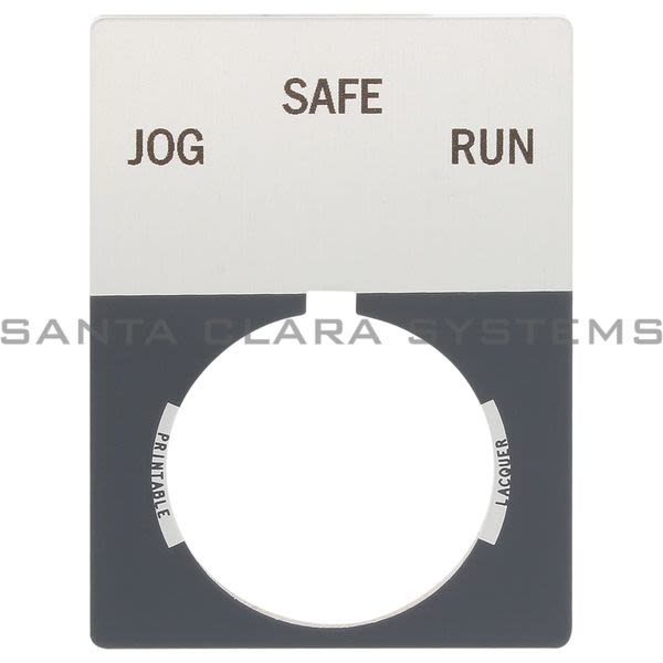 Allen Bradley 800T-X522J 800T Legend Plate,Jumbo,Jog-Safe-Run Product Image