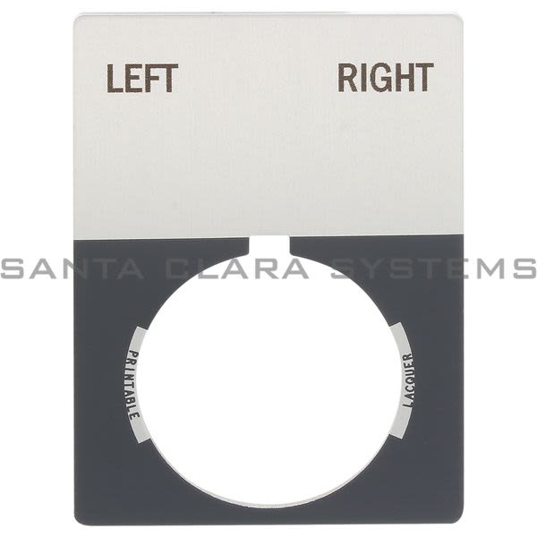 Allen Bradley 800T-X523J 800T Legend Plate,Jumbo,Left-Right Product Image