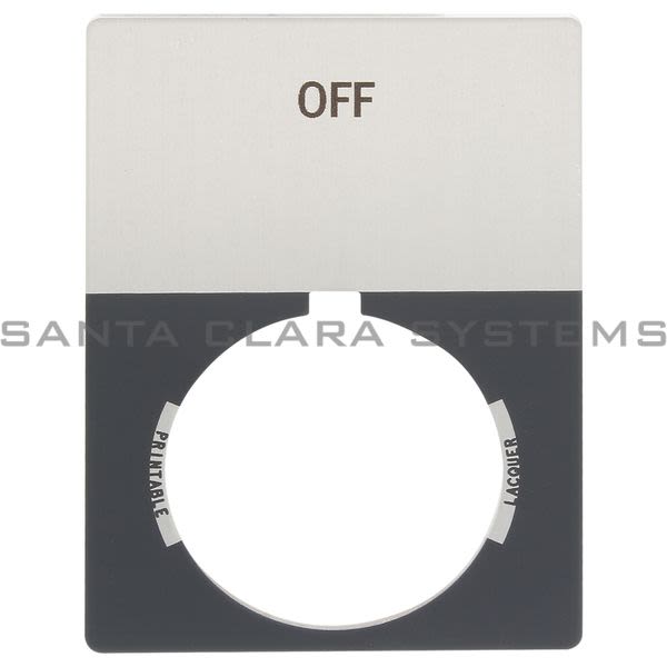 Allen Bradley 800T-X527J 800T Legend Plate,Jumbo,Off Product Image