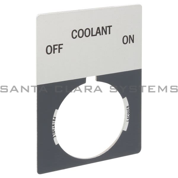 Allen Bradley 800T-X528J 800T Legend Plate,Jumbo,Off-Coolant-On Product Image