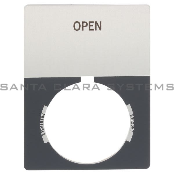 Allen Bradley 800T-X531J 800T Legend Plate,Jumbo,Open Product Image