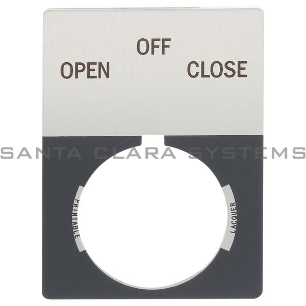 Allen Bradley 800T-X533J 800T Legend Plate,Jumbo,Open-Off-Close Product Image