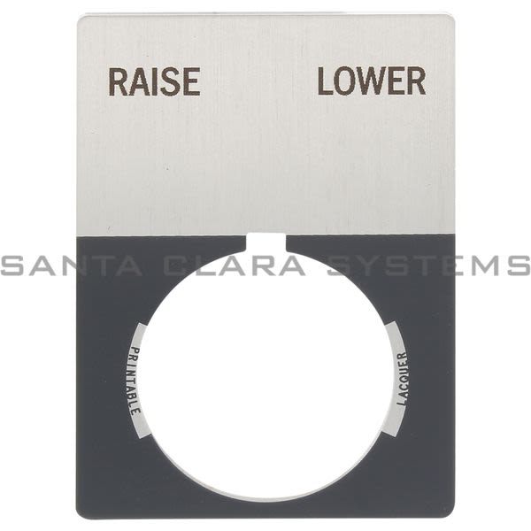 Allen Bradley 800T-X536J 800T Legend Plate,Jumbo,Raise-Lower Product Image