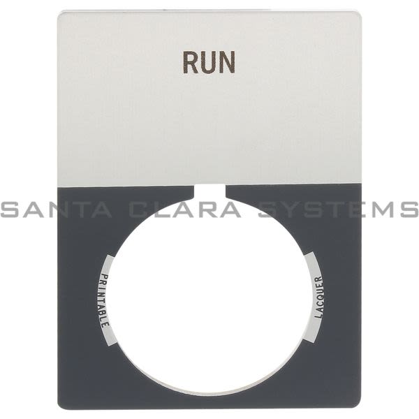 Allen Bradley 800T-X540J 800T Legend Plate,Jumbo,Run Product Image