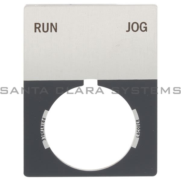 Allen Bradley 800T-X541J 800T Legend Plate,Jumbo,Run-Jog Product Image