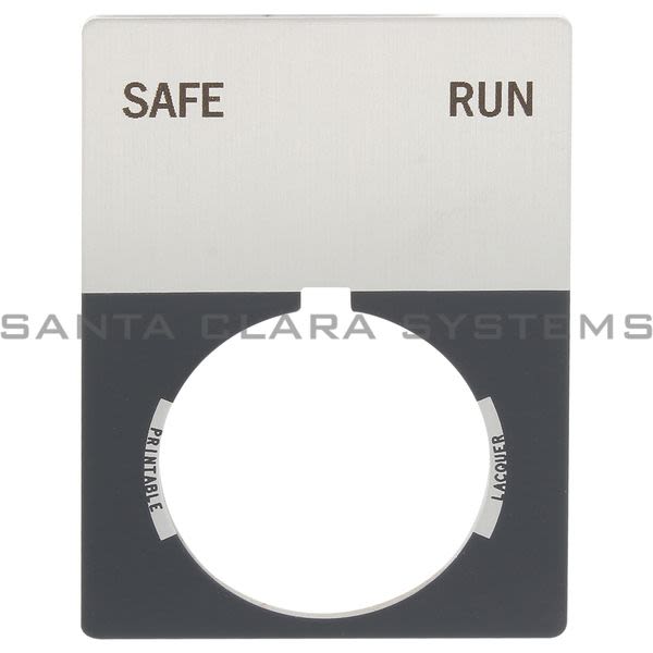 Allen Bradley 800T-X542J 800T Legend Plate,Jumbo,Safe-Run Product Image