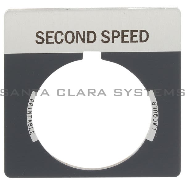 Allen Bradley 800T-X543 800T Legend Plate,Standard,Second Speed Product Image