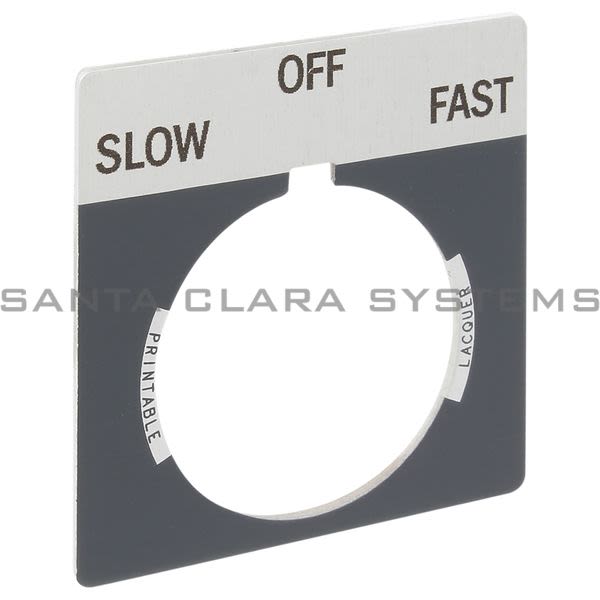 Allen Bradley 800T-X546 800T Legend Plate,Standard,Slow-Off-Fast Product Image