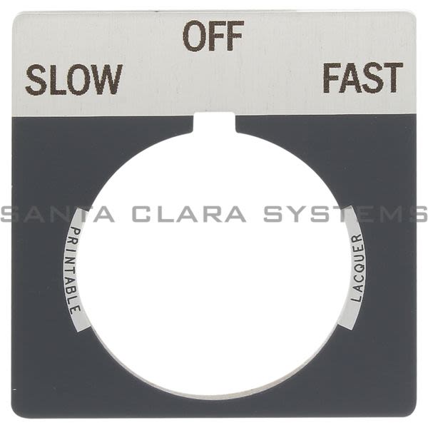 Allen Bradley 800T-X546 800T Legend Plate,Standard,Slow-Off-Fast Product Image