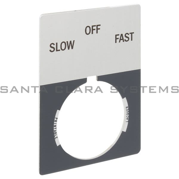 Allen Bradley 800T-X546J 800T Legend Plate,Jumbo,Slow-Off-Fast Product Image